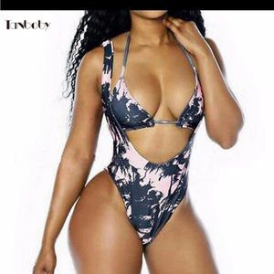 High cut thong moonkini trikini